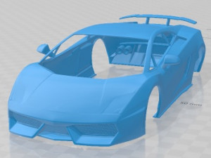 Gallardo LP570 4 Superleggera 2011 Printable Body Car Modelo de impresión 3D