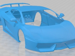 Gallardo LP570 4 Superleggera 2011 Printable Body Car Modelo de impresión 3D