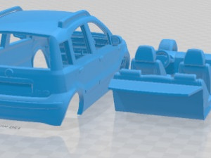 Fiat Panda 2011 Printable Car 3D Print Model