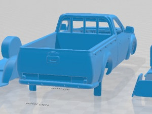 Ranger Regular Cab 2009 Printable Car in separate parts Modèles 3D en vedette