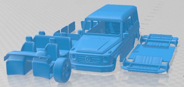 Mercedes Benz G Class 2011 Printable Car Modelo de impresión 3D .c4d .max .obj .3ds .fbx .stl .blend 