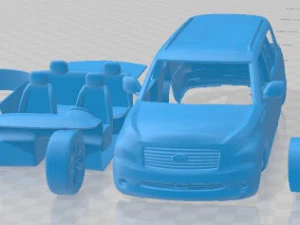 Carro imprim&iacute;vel Infiniti QX80 2011 Modelo de Impressão 3D