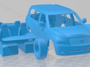 Infiniti QX80 2011 Printable Car 3D प्रिंट मॉडल