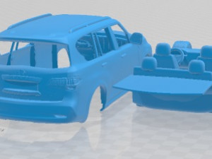 Infiniti QX80 2011 Printable Car 3D प्रिंट मॉडल