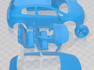 Fiat Punto Evo Abarth 2011 Printable Car 3D Принт Модель