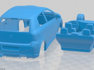 Fiat Punto Evo Abarth 2011 Printable Car 3D Принт Модель