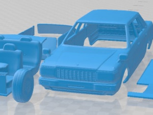Nissan Cedric Mk6 Y30 Sedan 1984 Printable Car Modello di stampa 3D