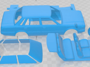 Nissan Cedric Mk6 Y30 Sedan 1984 Printable Car Modelo de Impressão 3D