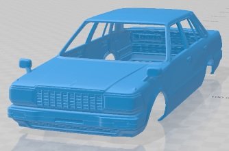 Nissan Cedric Mk6 Y30 Sedan 1984 Printable Body Car Modelo de impresión 3D .c4d .max .obj .3ds .fbx .stl .blend 