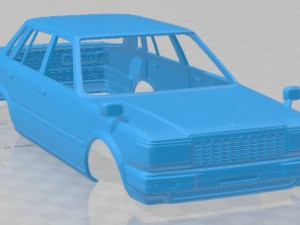 Nissan Cedric Mk6 Y30 Sedan 1984 Printable Body Car Modelo de impresión 3D