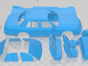 Mercury Grand Marquis 2003 Printable Car Model Cetak 3D