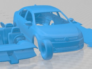 Volkswagen Jetta 2011 Printable Car 3D Print Model
