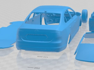 Volkswagen Jetta 2011 Printable Car 3D Print Model