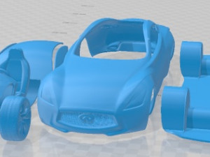 Infiniti Essence 2011 Printable Car 3D Print Model