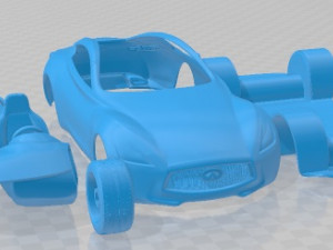 Infiniti Essence 2011 Printable Car Model Cetak 3D