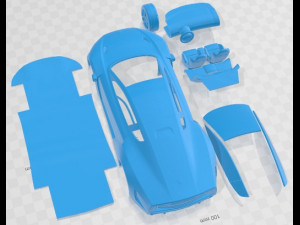 Volkswagen XL Sport 2014 Printable Car Modello di stampa 3D