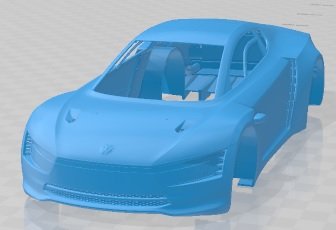 Volkswagen XL Sport 2014 Printable Body Car Modelo de impresión 3D .c4d .max .obj .3ds .fbx .stl .blend 
