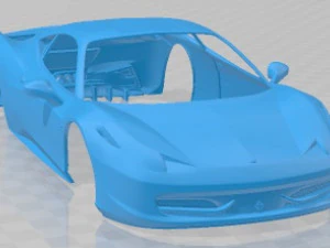 Ferrari 458 Italia 2011 Printable Body Car 3D Print Model