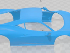 Ferrari 458 Italia 2011 Printable Body Car 3D Print Model