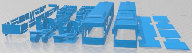 Mercedes Benz Citaro O530 2011 Printable Bus Modelo de impresión 3D .c4d .max .obj .3ds .fbx .stl .blend 