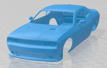 Dodge Challenger SRT8 2011 Printable Body Car 3D Print Model .c4d .max .obj .3ds .fbx .stl .blend 