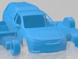 Falcon UTE XR6 Police 2011 Printable Car 3D Print Model
