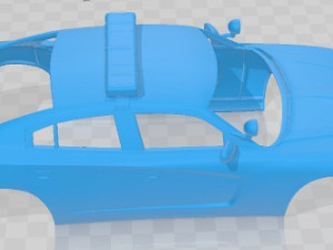 Dodge Charger Police 2011 Printable Body Car Modelo de impresión 3D