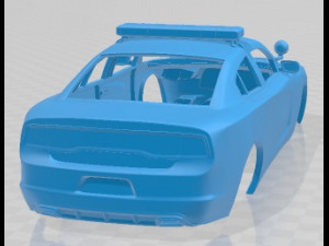 Dodge Charger Police 2011 Printable Body Car Modelo de impresión 3D