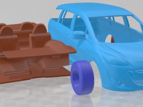 Mazda 5 2011 Printable Car 3Dプリントモデル