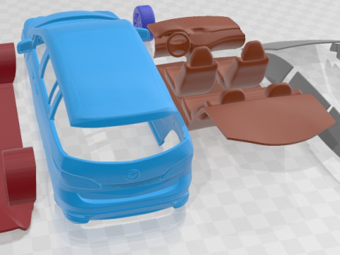 Mazda 5 2011 Printable Car 3Dプリントモデル