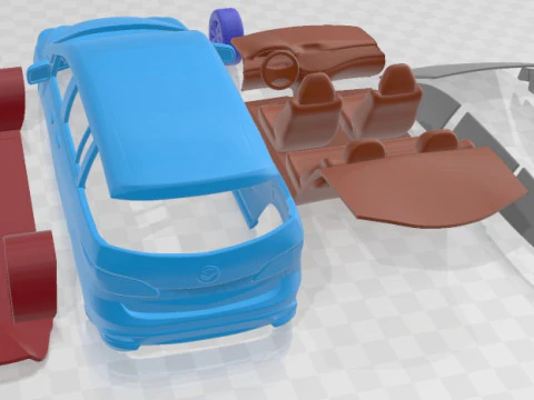 Mazda 5 2011 Printable Car 3D Print Model