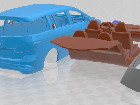 Mazda 5 2011 Printable Car 3Dプリントモデル