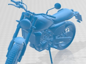 Fantic Caballero 500 Scrambler Printable Motorbike Modelo de impresión 3D