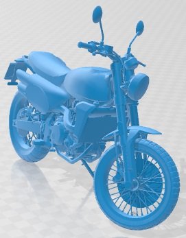 Fantic Caballero 500 Scrambler Printable Motorbike 3D in 3DExport