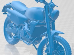 Fantic Caballero 500 Scrambler Printable Motorbike Modelo de impresión 3D