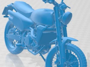 Fantic Caballero 500 Scrambler Printable Motorbike 3D Print Model
