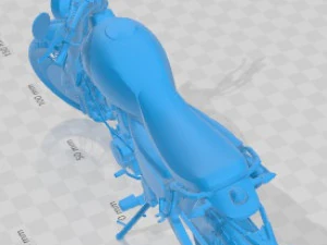 Fantic Caballero 500 Scrambler Printable Motorbike 3D Print Model
