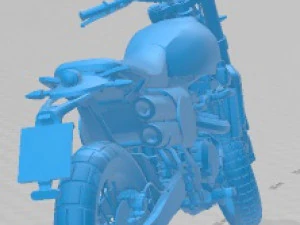 Fantic Caballero 500 Scrambler Printable Motorbike 3D Print Model