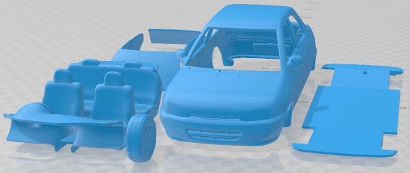 Autozam Revue 1990 Printable Car 3D Принт Модель .c4d .max .obj .3ds .fbx .stl .blend