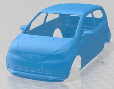 Seat Mii 2016 Printable Body Car 3D प्रिंट मॉडल .c4d .max .obj .3ds .fbx .stl .blend