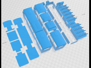 Karosa Recreo C 955 1997 Printable Bus 3D-Druckmodell