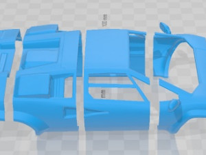 Countach 5000 QV 1985 Printable Body Car 3D Print Model