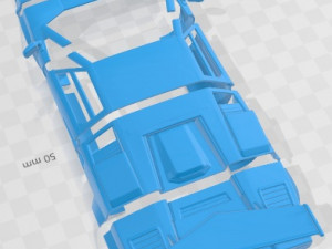 Countach 5000 QV 1985 Printable Body Car 3D Print Model