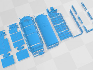 Zombie Apocalypse School Bus Printable 3D Print Model
