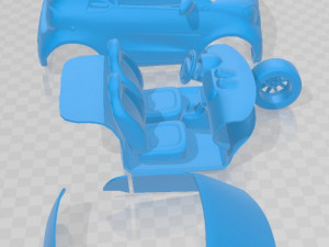 Smart Eq Fortwo 2020 Printable Car 3D Print Model