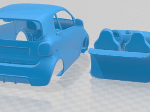 Smart Eq Fortwo 2020 Printable Car 3D Print Model