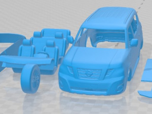 Nissan Patrol Y62 2019 Printable Car 3D Print Model