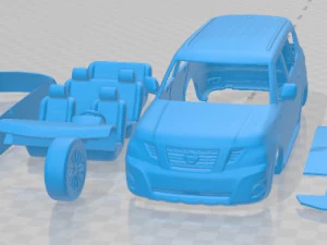 Coche Imprimible Nissan Patrol Y62 2019 Modelo de impresión 3D