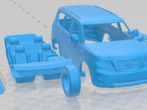 Nissan Patrol Y62 2019 Printable Car 3D Print Model