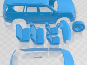 Nissan Patrol Y62 2019 Printable Car 3D Print Model